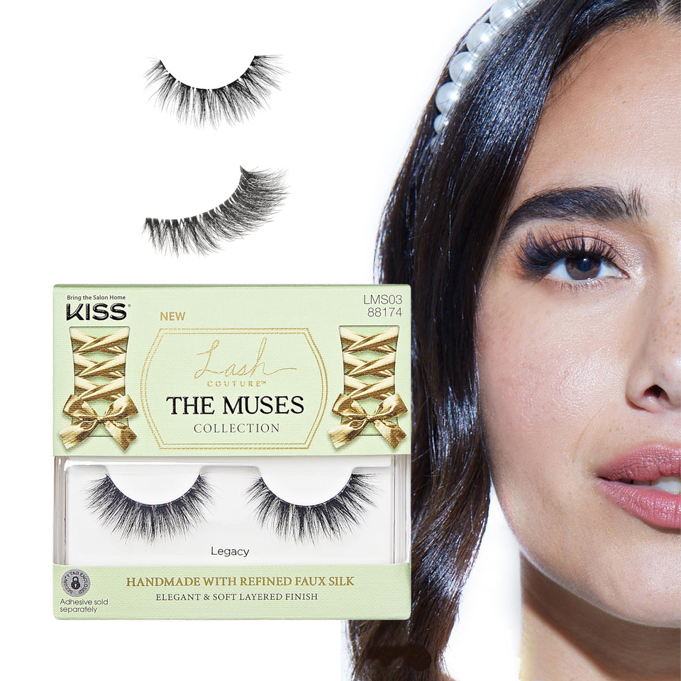 KISS Legacy front packaging showing pair and elegant branding benefit: clear product view