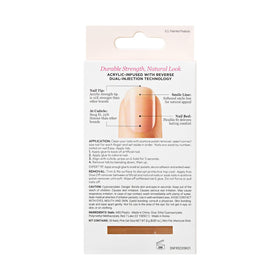 KISS lifestyle shot of dressed-up neutral manicure for polished appearance