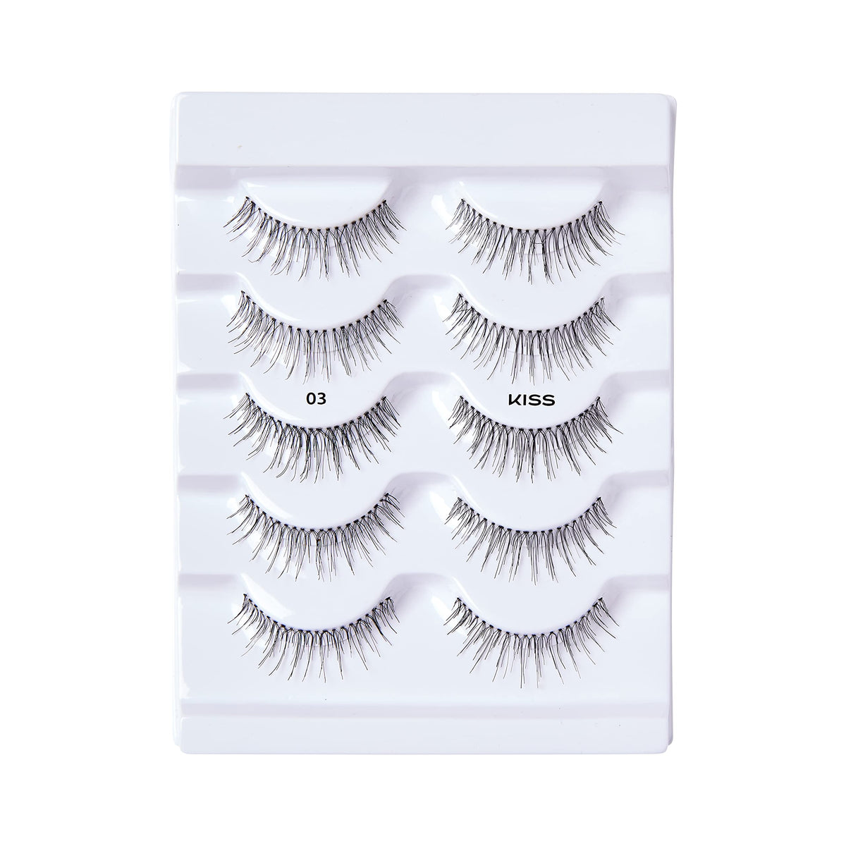 KISS lifestyle image with student-style makeup showing natural, classroom-ready lashes