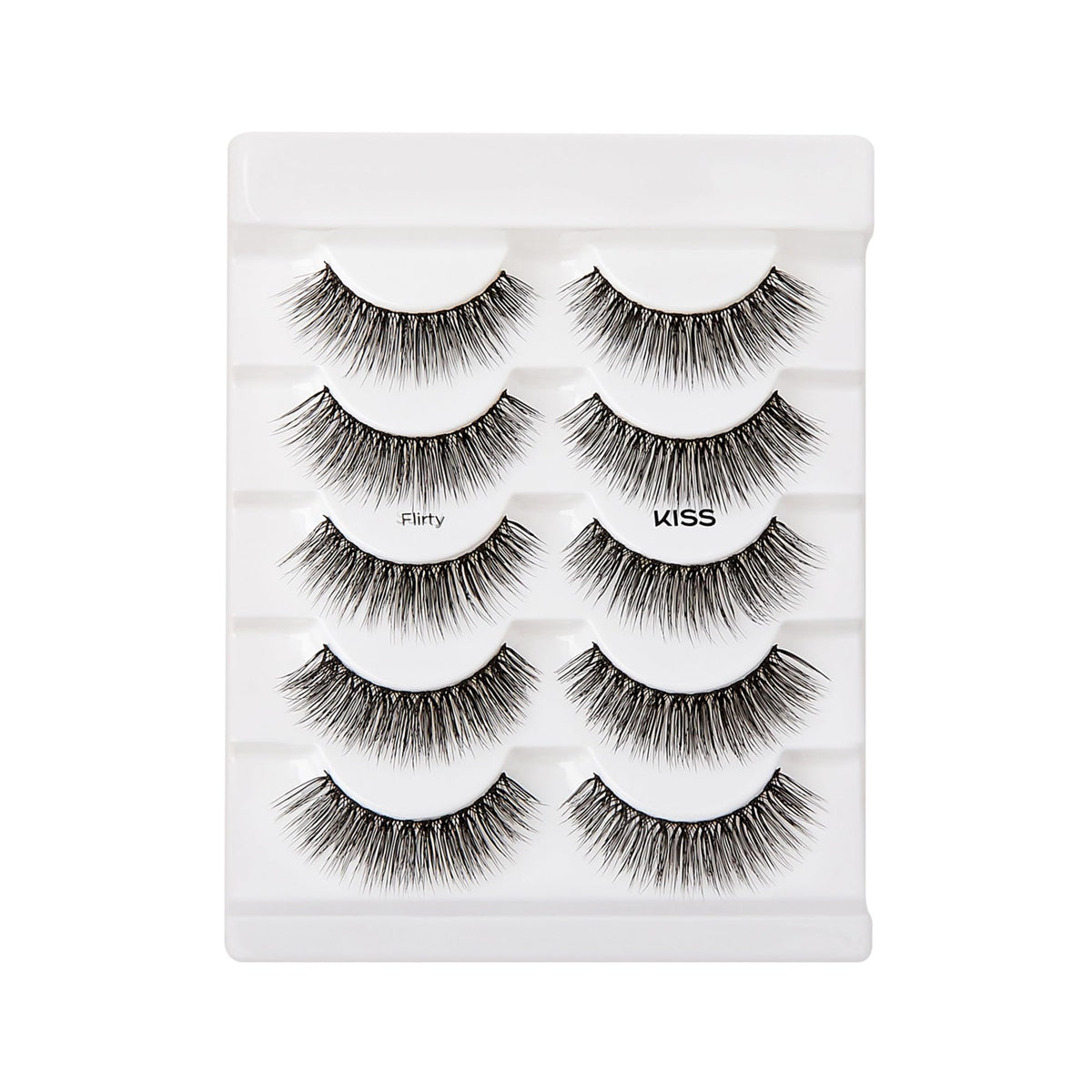 KISS tapered fiber detail showing natural-looking lash tips and softness
