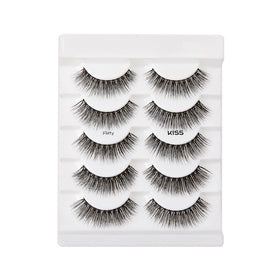 KISS tapered fiber detail showing natural-looking lash tips and softness