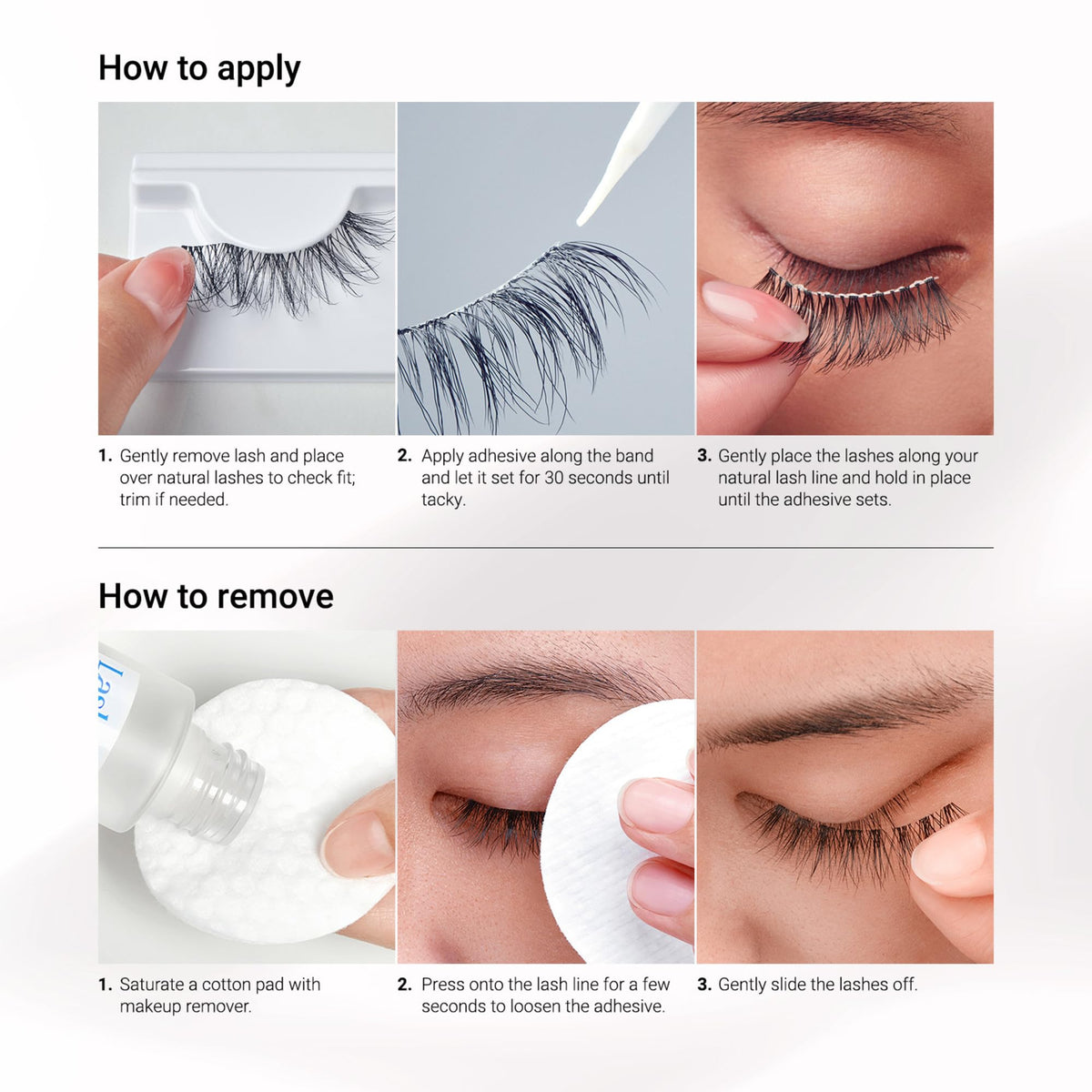 KISS lashes next to ruler showing true-to-size length for trimming fit