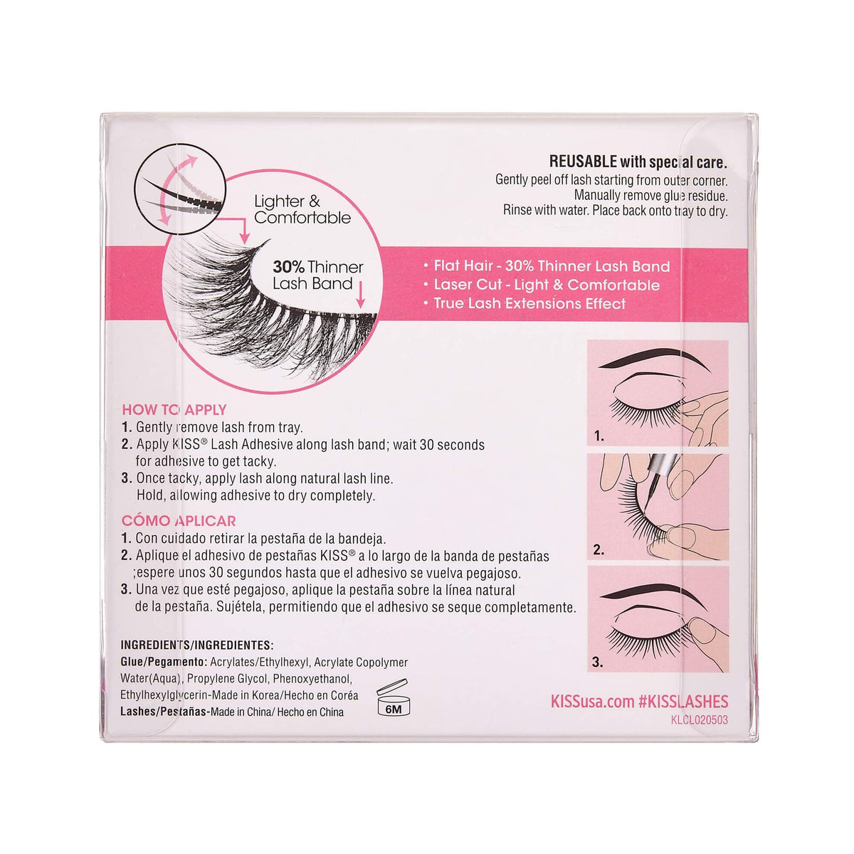 KISS LuXtensions Velvet lifestyle evening look models lifted lashes for polished makeup
