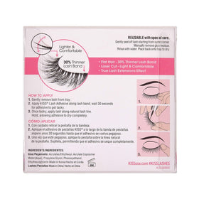 KISS LuXtensions Velvet lifestyle evening look models lifted lashes for polished makeup
