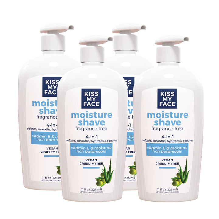 Kiss My Face front pump bottle showing label and size for clear identification and convenience