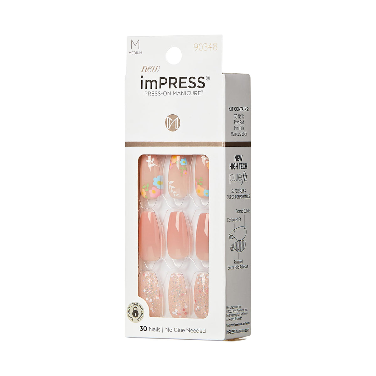 KISS prep pad mini file and manicure stick included for precise fitting