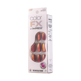 KISS press-on nails worn with outfit portraying instant polished look