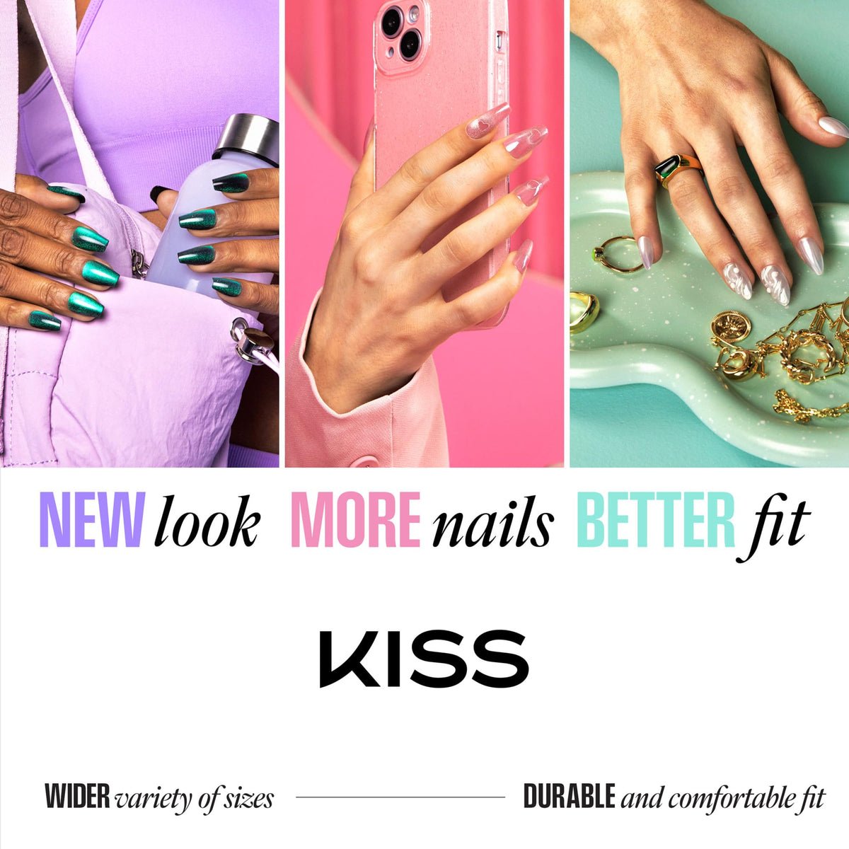 KISS lifestyle photo of hands with nails holding cup for everyday elegance