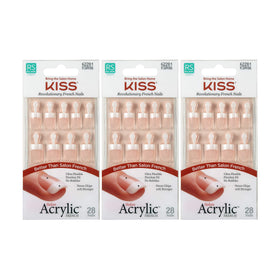 KISS front packaging showing three-pack convenience and quick application benefit