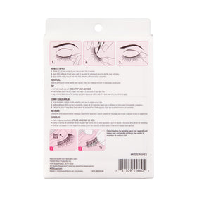 KISS lash held between fingers to show scale and lightweight feel