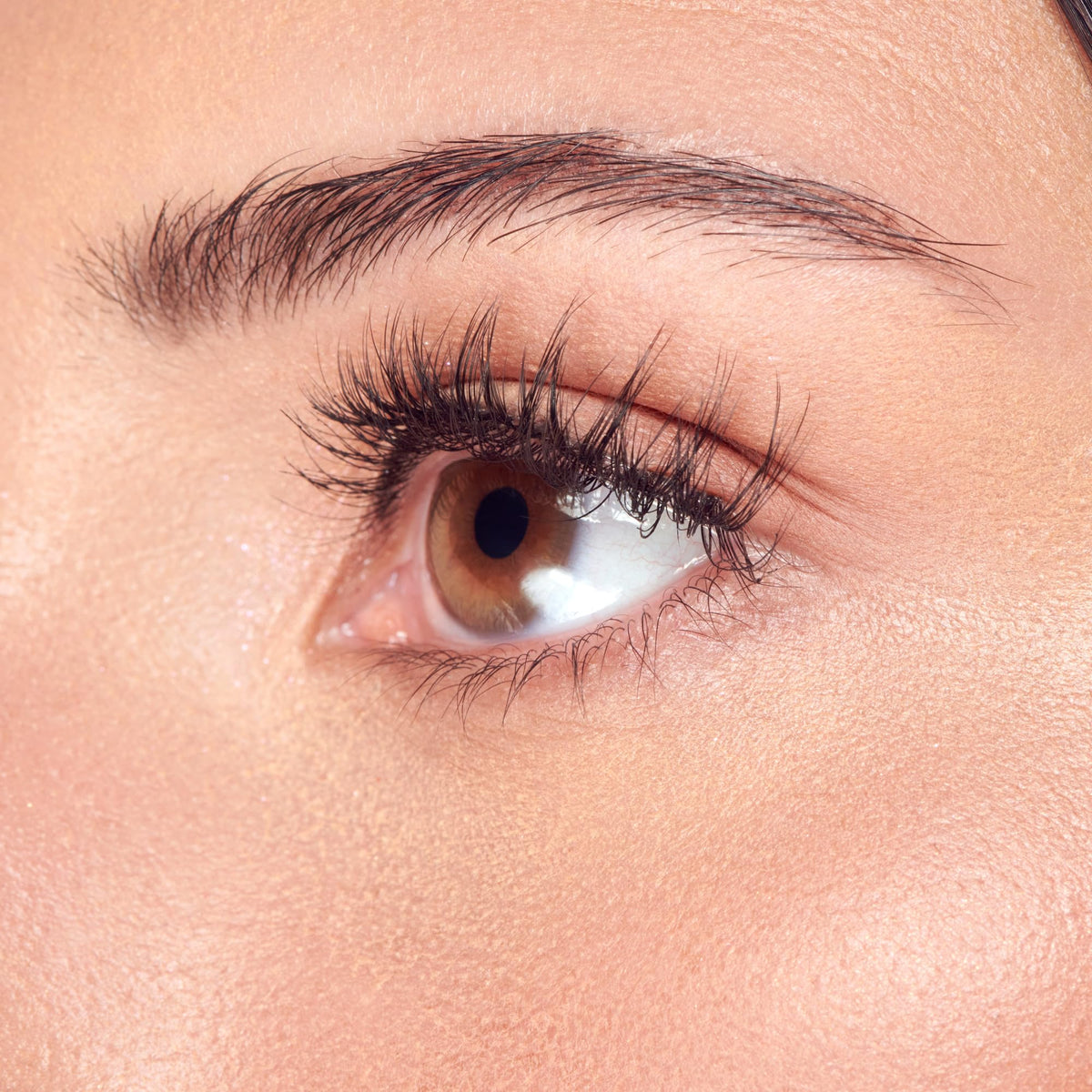 KISS side profile of strip lashes demonstrating lightweight curve