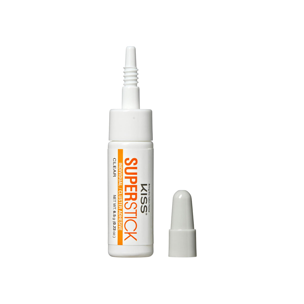 KISS SuperStick being applied to an individual lash cluster for durability
