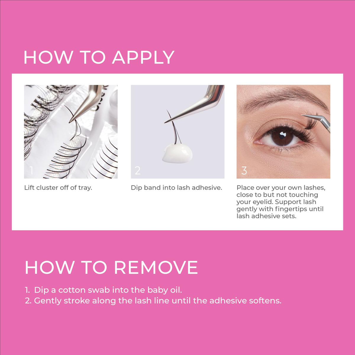 KISS SuperStick before and after lashes illustrating enhanced natural look