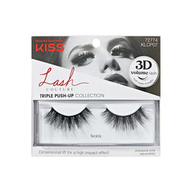 KISS Teddy front packaging showing style and 12mm length for bold volume