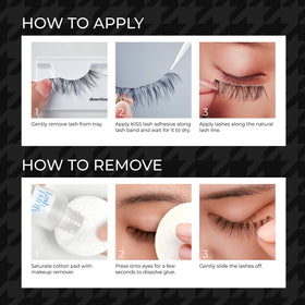 KISS lash texture under light showing luster and feather-light feel