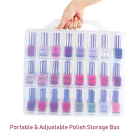 KISSBUTY interior loaded with 48 polish bottles for quick color view