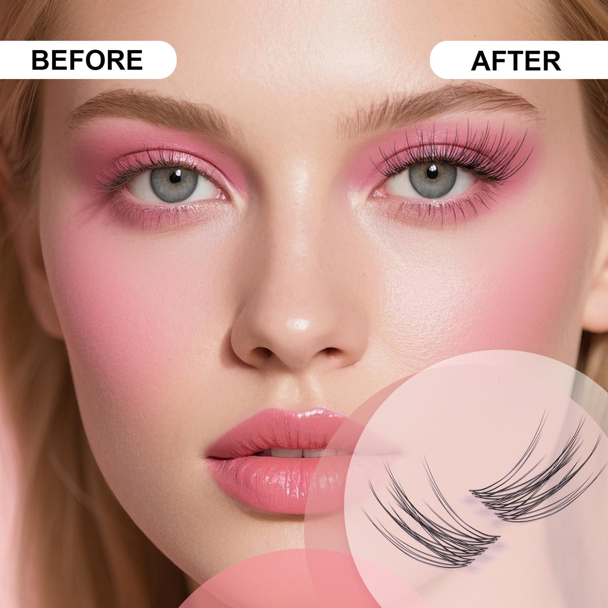 Kisslily invisible band close-up displaying ultra-thin clarity and natural blend