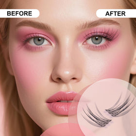 Kisslily invisible band close-up displaying ultra-thin clarity and natural blend