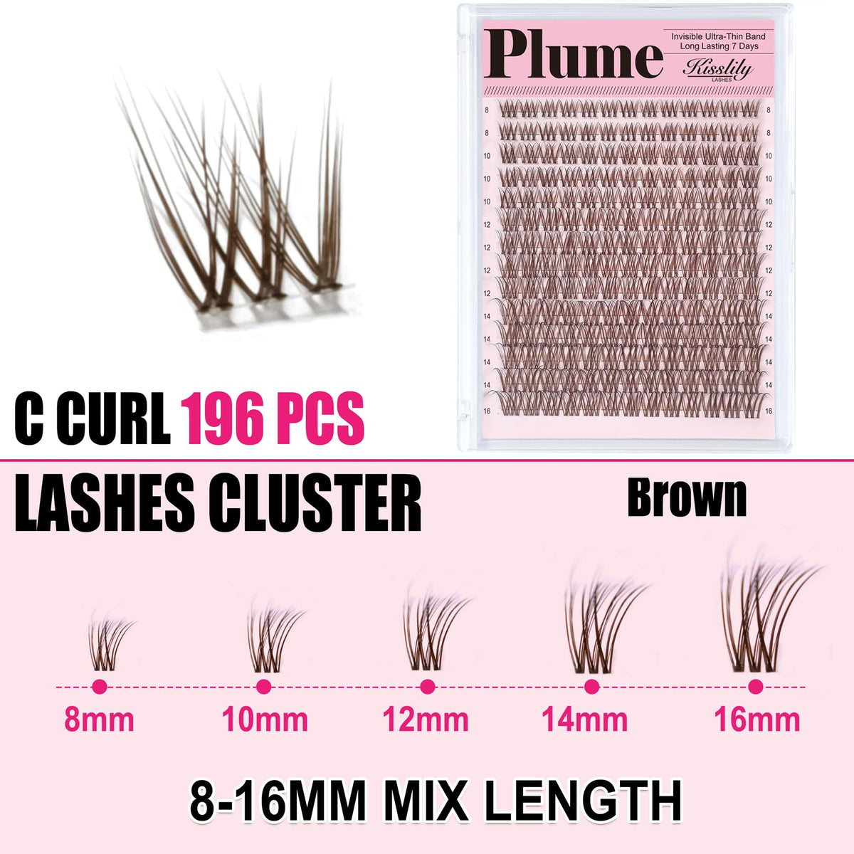 Kisslily lashes in evening makeup scene showing customizable depth and style