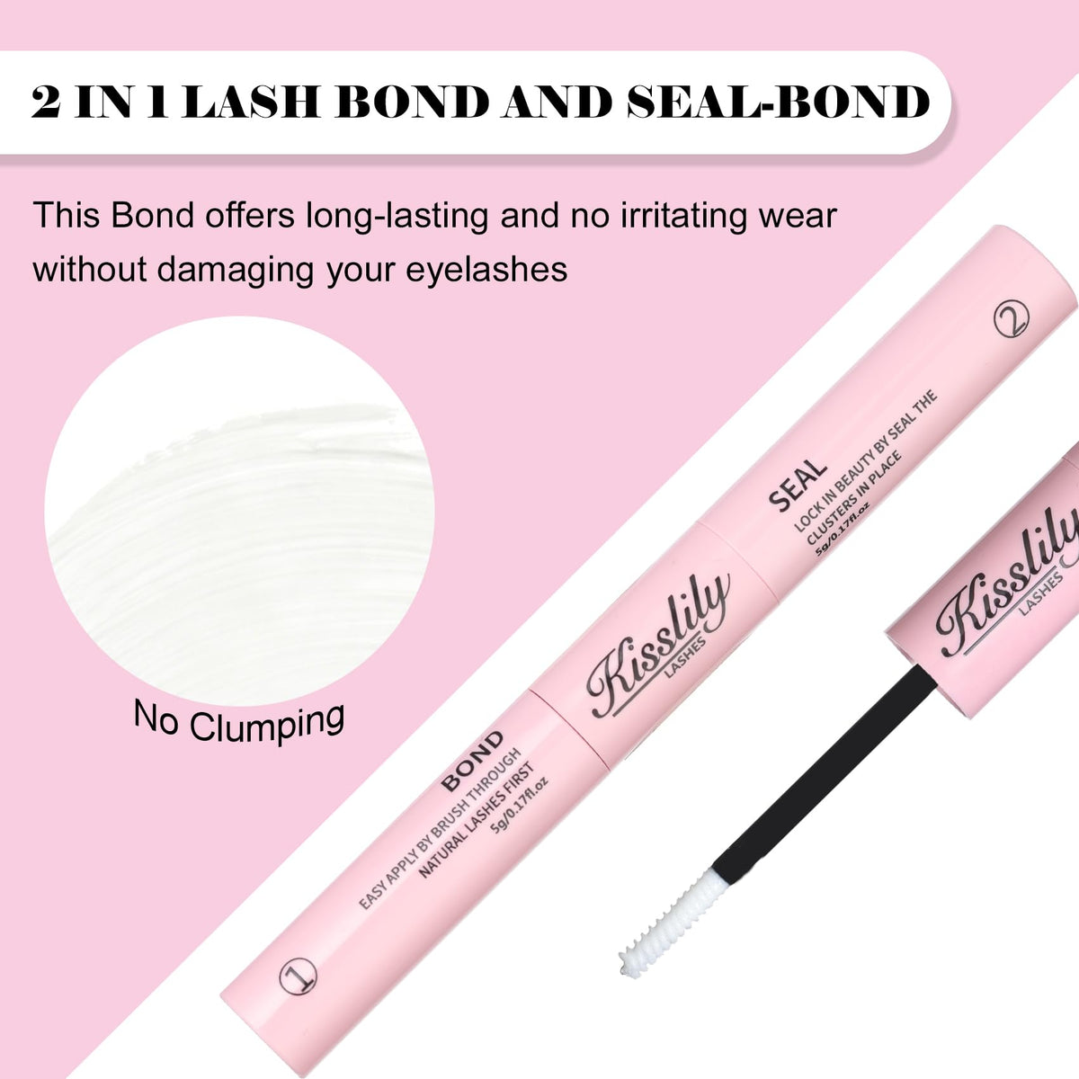 Kisslily spiral brush texture detail for smooth even adhesive application