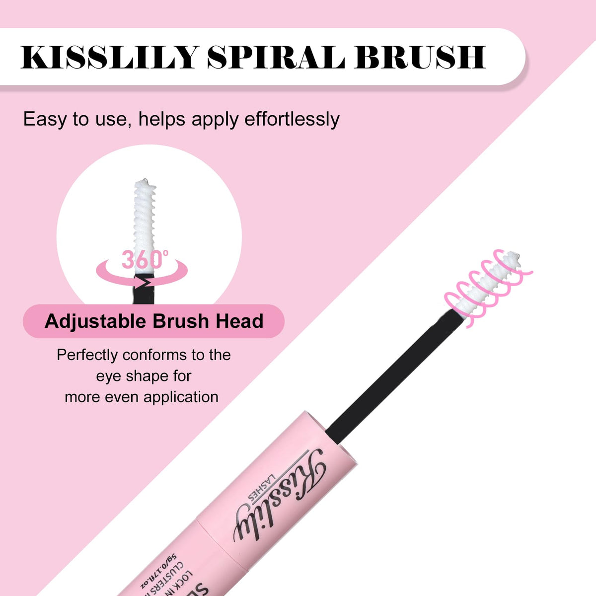Kisslily travel-size bottle beside a coin showing compact carry convenience
