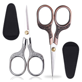 KISTARCH front packaging showing dual-color scissors and sheaths for portability