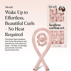 Kitsch 34-inch heatless curler laid out to show full length and styling reach