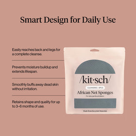 Kitsch sponge stretched on hand demonstrating reach and flexibility