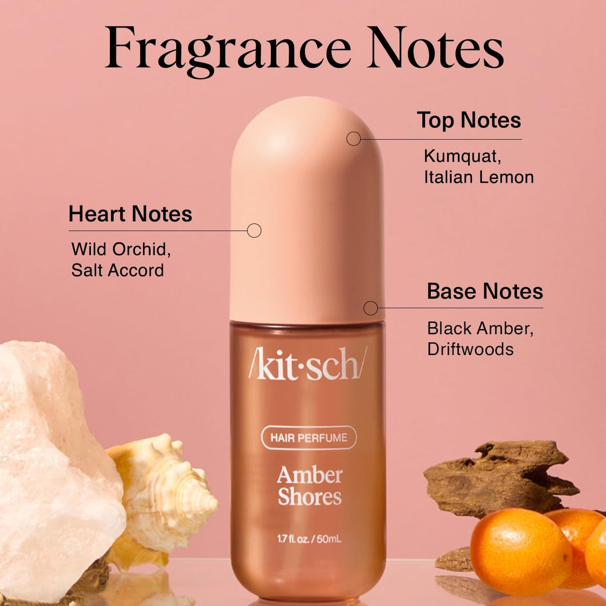 Kitsch label and ingredient list highlighting clean, conscious formula