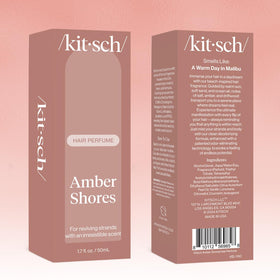 Kitsch spray gently misting a pillow to refresh linens before sleep