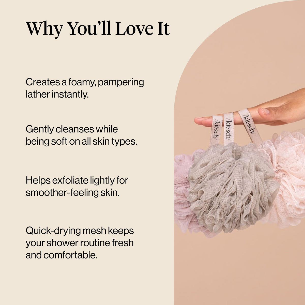 Kitsch ballet wet foam demonstration showing abundant lather efficiency