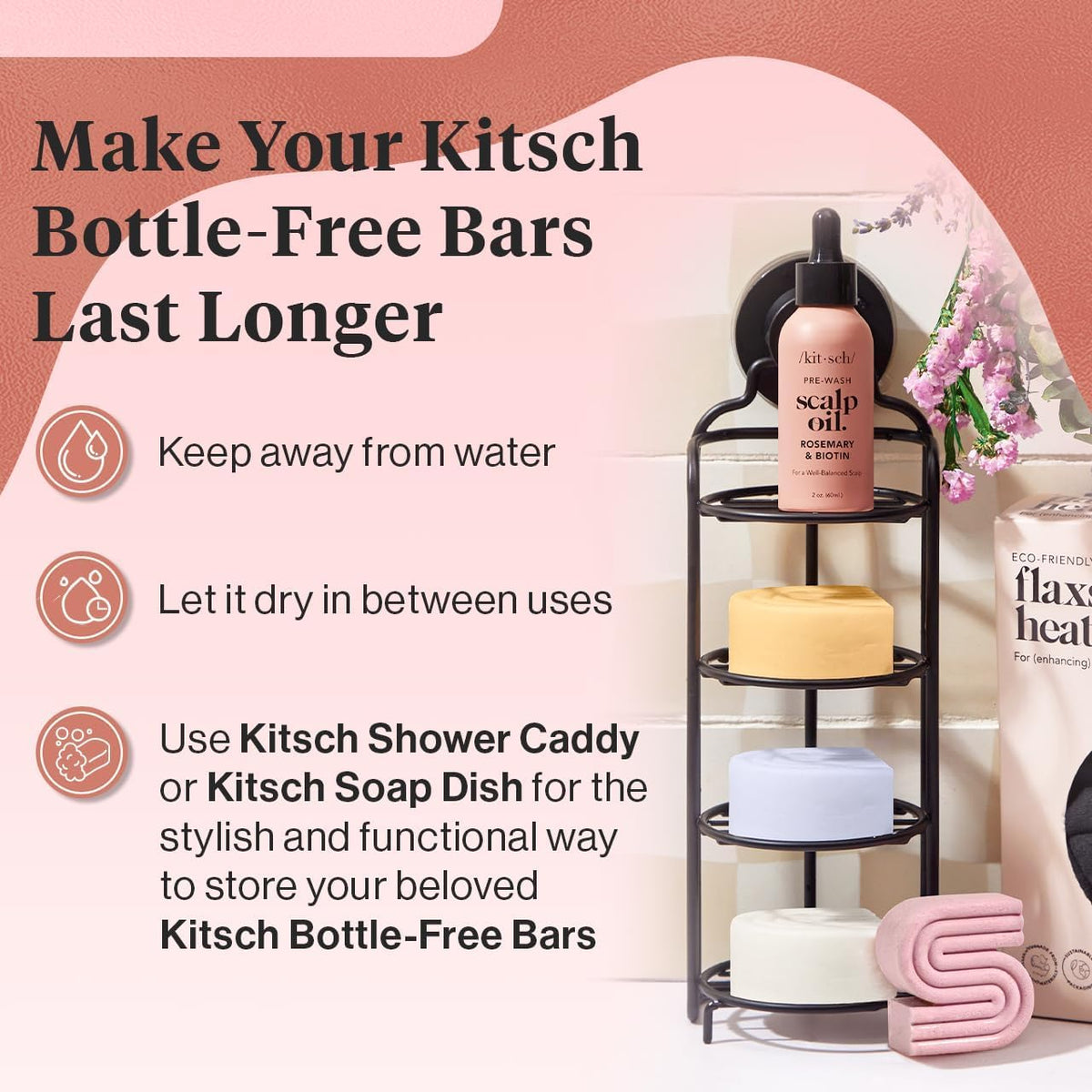 Kitsch bars inside travel pouch showing plastic-free convenience