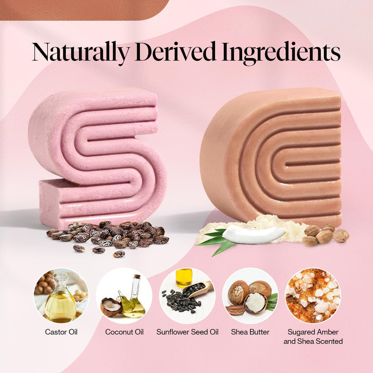 Kitsch shampoo and conditioner bars side-by-side highlighting compact, eco-friendly design