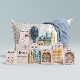 Kitsch bottle inside beach bag styling for vacation-ready freshness benefit