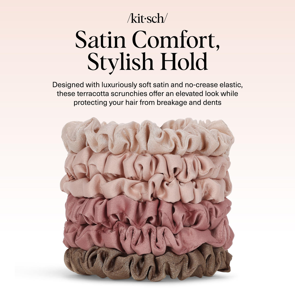 Kitsch scrunchie on bedside table ready for overnight use, sleep-friendly benefit