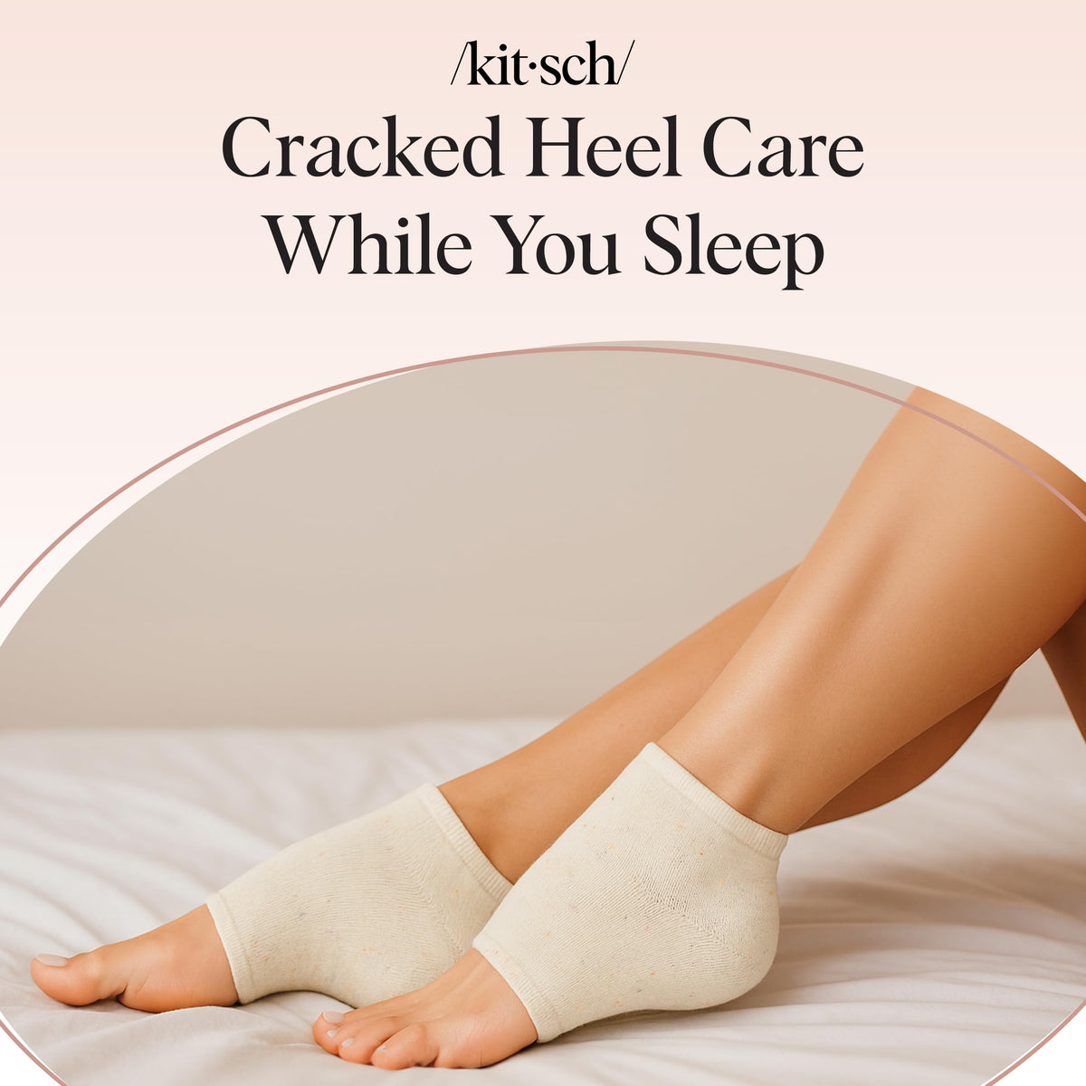 Kitsch before and after heel care improvement visual