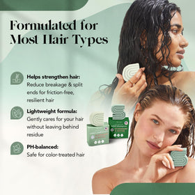 Kitsch before and after hair showing increased volume