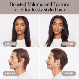 Kitsch before and after showing added lift and volume