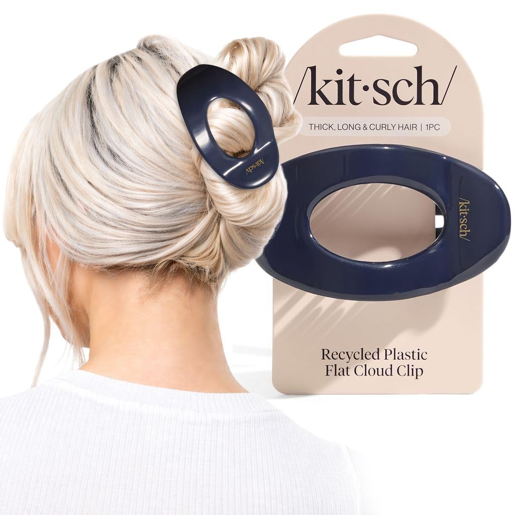 Kitsch blue orchid front view showing sleek flat design and polished finish