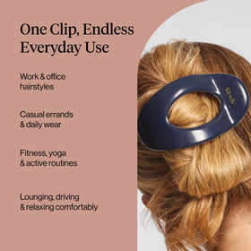 Kitsch clip gently holding fine hair without pulling or causing damage
