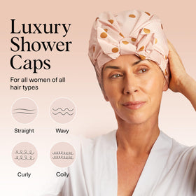 Kitsch silicone elastic grip detail preventing slips and keeping hair dry