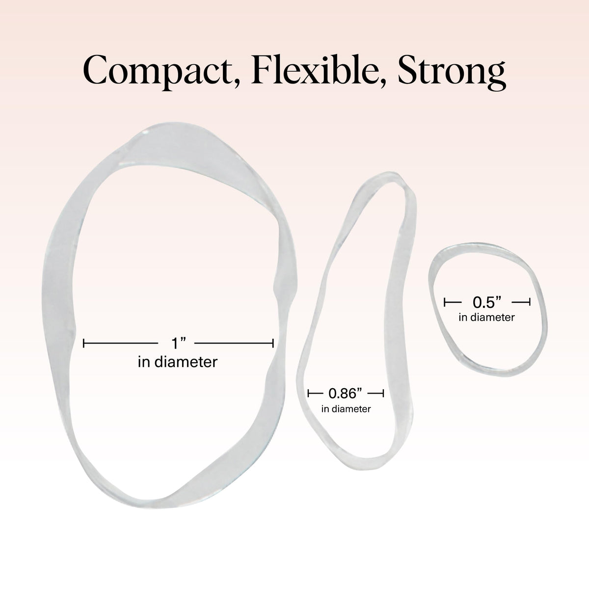 Kitsch elastics securing a braid for neat, discreet styling