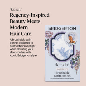 Kitsch Bridgerton satin texture close-up showcasing soft, low-friction fabric