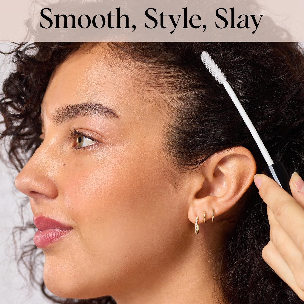 Kitsch clear formula texture on skin showing non-sticky finish and shine