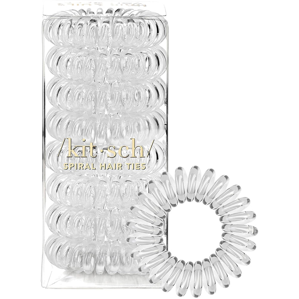 Kitsch clear packaging front showing 8-piece set and benefit of no-crease hold