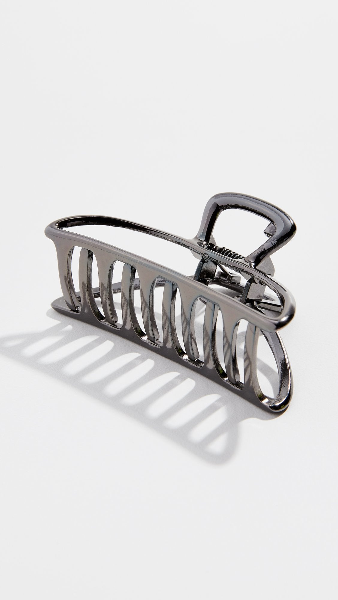 Kitsch hematite finish reflecting light to show durable, scratch-resistant look