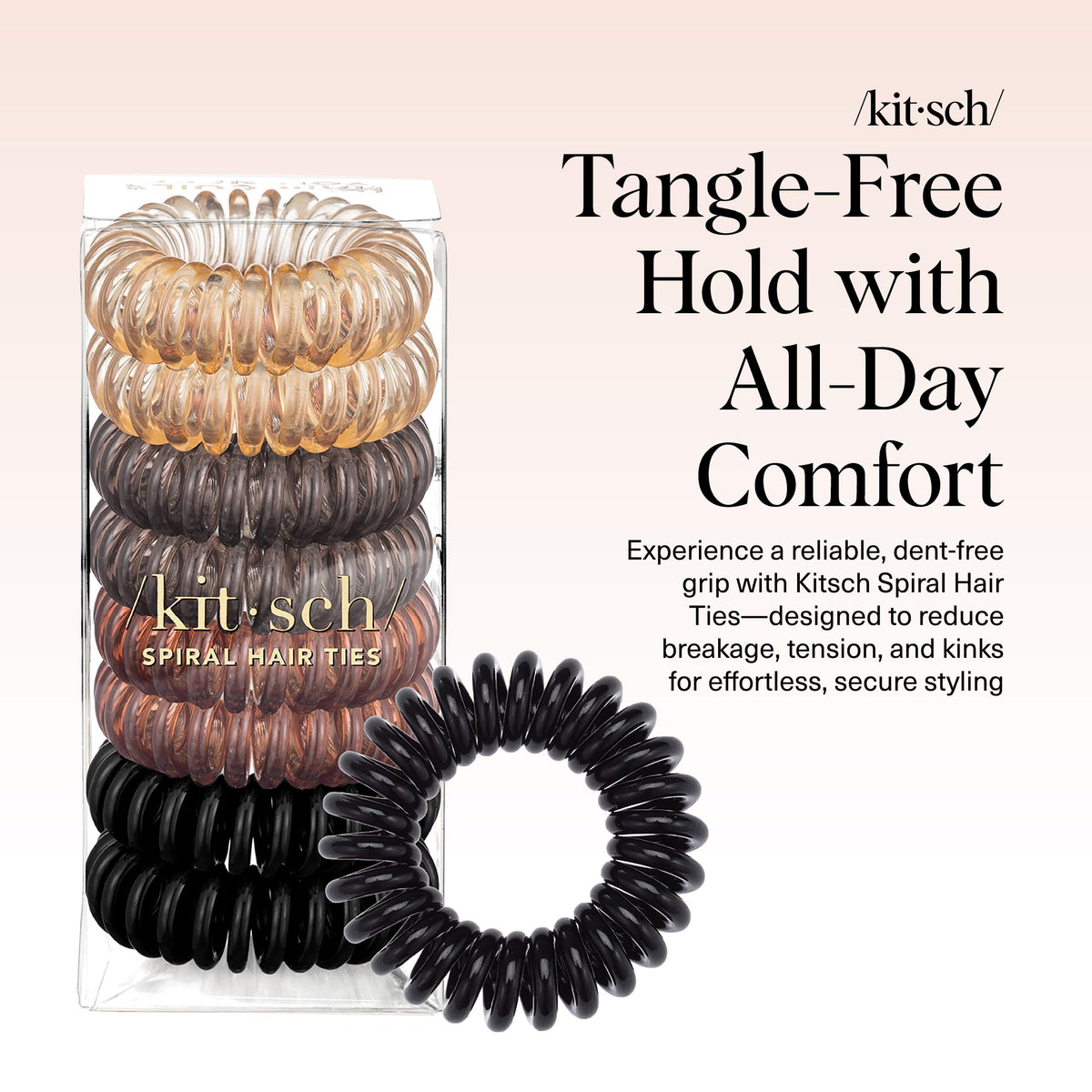 Kitsch close-up of spiral texture highlighting gentle, snag-free design