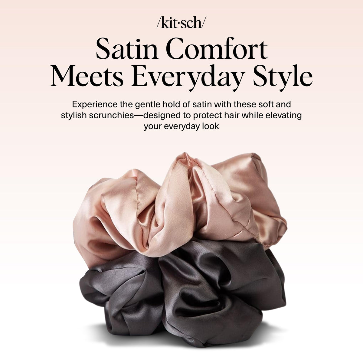 Kitsch close-up of satin texture showing smooth fabric and reduced friction