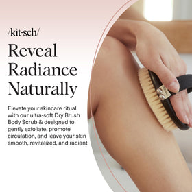 Kitsch close-up of soft vegan bristles highlighting gentle texture and sensitive-skin benefit