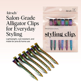 Kitsch closeup of salon-grade hinge, precise grip for sectioning benefit